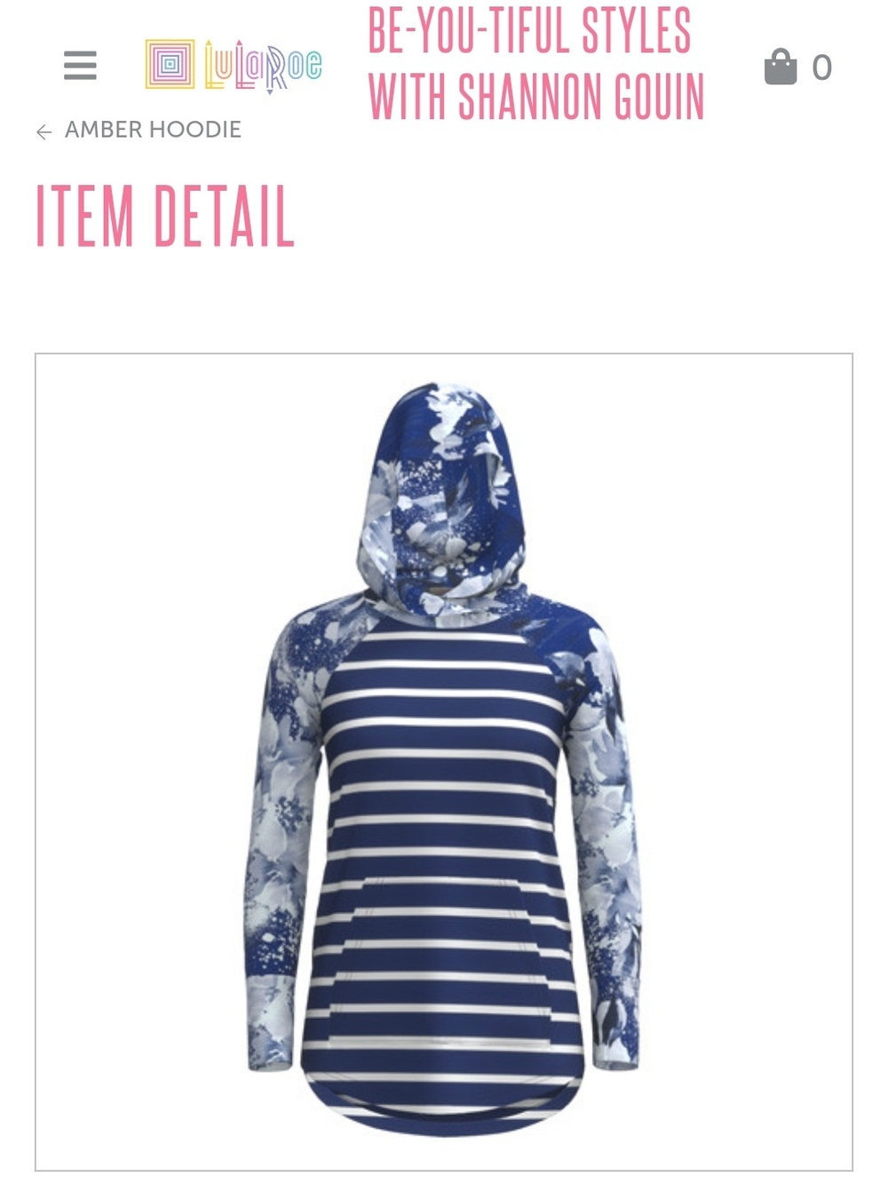LuLaRoe Amber Lightweight Hoodie